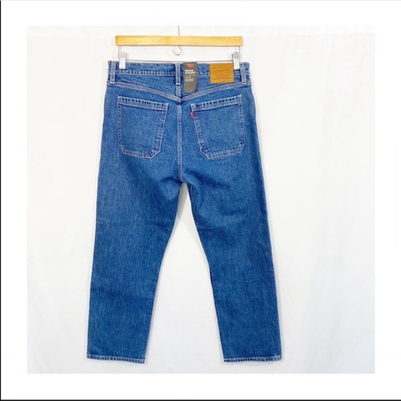 NEW Levi’s Premium Wedgie Straight High Waisted Exposed Button Fly Denim Jeans - Picture 7 of 13